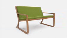 Aiken sofa Oak and green